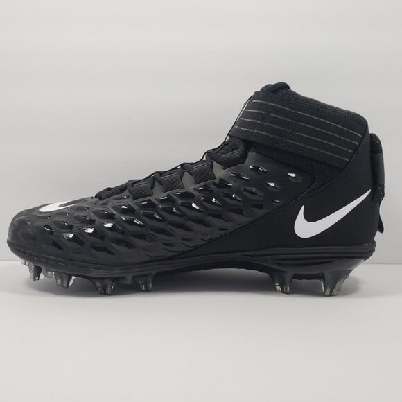 Nike Force Savage Pro 2 Black White Men's Size 11.5 Football Cleats AH4000-002 - Picture 9 of 13